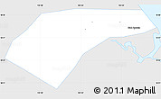 Silver Style Simple Map of Can Loc, single color outside