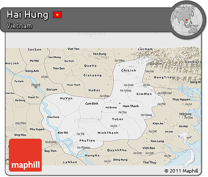 Classic Style 3D Map of Hai Hung