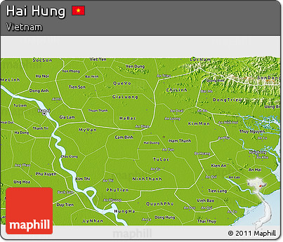 Physical 3D Map of Hai Hung