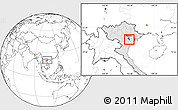 Blank Location Map of Chau Giang, highlighted country