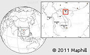 Blank Location Map of Chau Giang, highlighted parent region, within the entire country