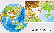 Physical Location Map of Chau Giang, highlighted country, highlighted parent region