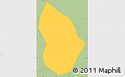 Savanna Style Simple Map of Chau Giang, single color outside