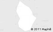 Silver Style Simple Map of Chau Giang, single color outside