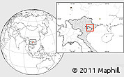 Blank Location Map of Chi Linh, highlighted country