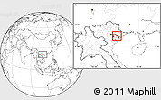 Blank Location Map of Chi Linh, highlighted parent region