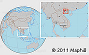 Gray Location Map of Chi Linh, highlighted parent region, within the entire country