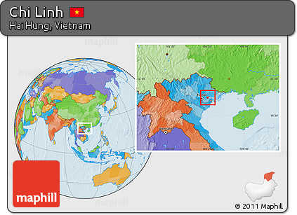 Political Location Map of Chi Linh