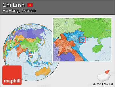 Political Location Map of Chi Linh