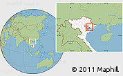 Savanna Style Location Map of Chi Linh, highlighted country, highlighted parent region