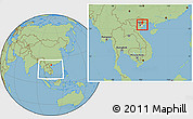 Savanna Style Location Map of Chi Linh, highlighted parent region, within the entire country