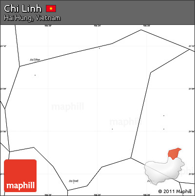 Blank Simple Map of Chi Linh