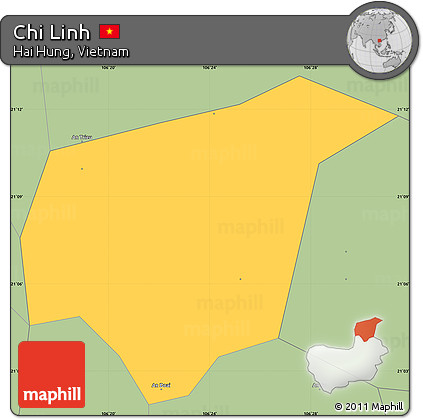 Savanna Style Simple Map of Chi Linh