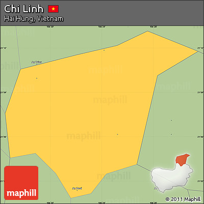Savanna Style Simple Map of Chi Linh
