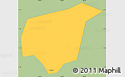 Savanna Style Simple Map of Chi Linh, single color outside