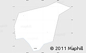 Silver Style Simple Map of Chi Linh, single color outside