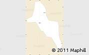 Classic Style Simple Map of Nam Thanh, single color outside