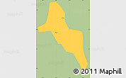 Savanna Style Simple Map of Nam Thanh, single color outside