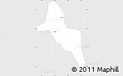 Silver Style Simple Map of Nam Thanh, single color outside