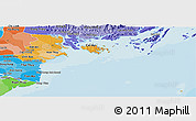 Political Shades Panoramic Map of Hai Phong