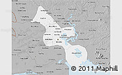 Gray 3D Map of Ho Chi Minh City