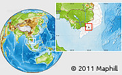 Physical Location Map of Hoc Mon, highlighted country