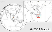 Blank Location Map of Ho Chi Minh City, highlighted country, within the entire country