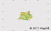 Physical Map of Mai Chau, cropped outside