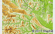 Physical Map of Mai Chau