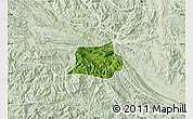 Satellite Map of Mai Chau, lighten