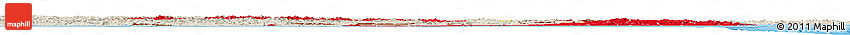 Flag Horizon Map of Vietnam, shaded relief outside, bathymetry sea, flag rotated