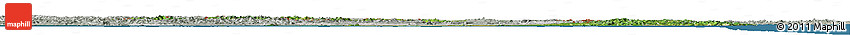 Satellite Horizon Map of Vietnam, lighten, semi-desaturated, land only