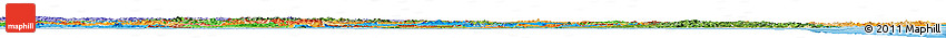Satellite Horizon Map of Vietnam, political outside