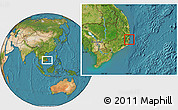 Satellite Location Map of Nha Trang Town