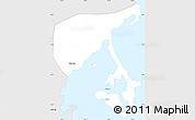 Silver Style Simple Map of Van Ninh