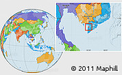 Political Location Map of An Bien