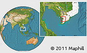 Satellite Location Map of An Bien, highlighted country