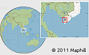 Savanna Style Location Map of An Bien, highlighted country, highlighted parent region