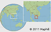 Savanna Style Location Map of An Bien, highlighted parent region, within the entire country