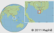 Savanna Style Location Map of An Bien, highlighted parent region