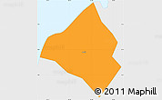 Political Simple Map of An Bien, single color outside