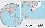 Gray Location Map of An Minh, highlighted country