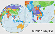 Political Location Map of An Minh, within the entire country