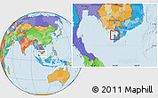Political Location Map of An Minh, highlighted parent region