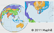 Political Location Map of An Minh