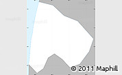 Gray Simple Map of An Minh, single color outside