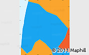 Political Simple Map of An Minh