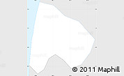 Silver Style Simple Map of An Minh, single color outside