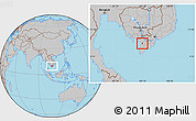 Gray Location Map of Chau Thanh