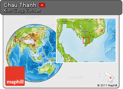 Physical Location Map of Chau Thanh